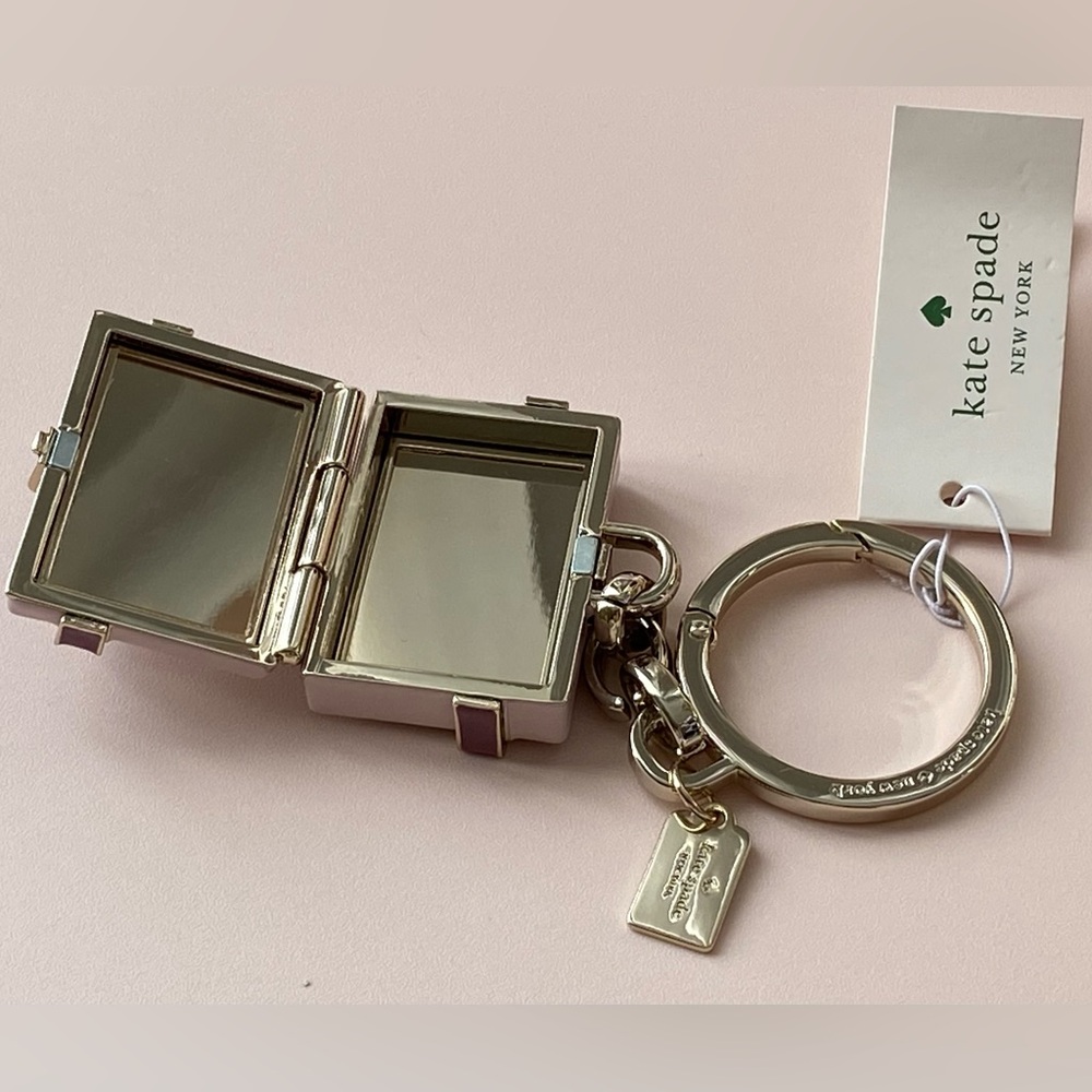 Kate Spade Gift Box Mirror Bag Charm / Keychain - Picture 9 of 11